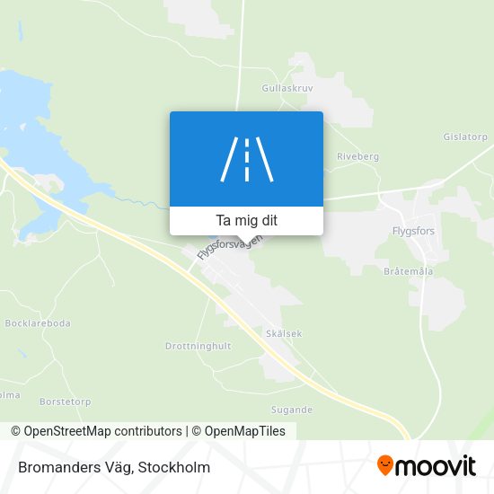 Bromanders Väg karta