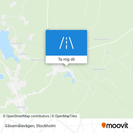 Gåsamålavägen karta