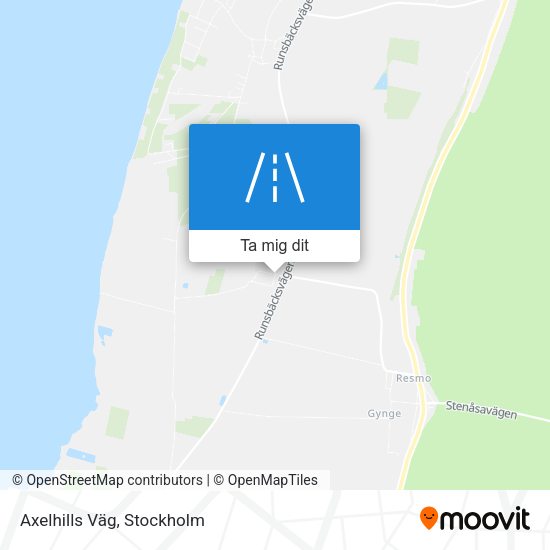 Axelhills Väg karta