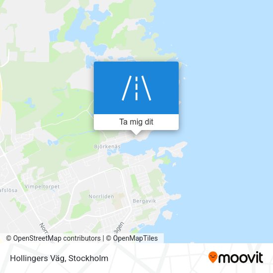 Hollingers Väg karta
