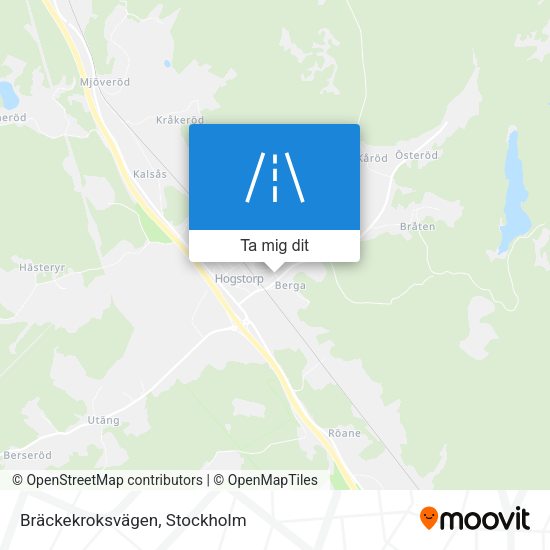 Bräckekroksvägen karta