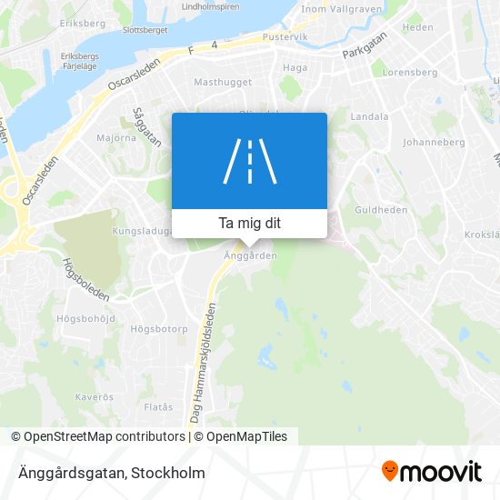 Änggårdsgatan karta