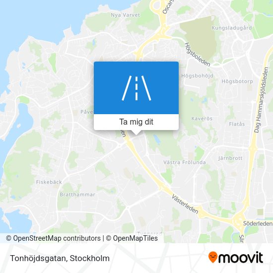 Tonhöjdsgatan karta