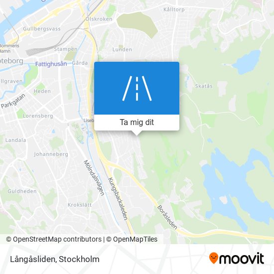 Långåsliden karta