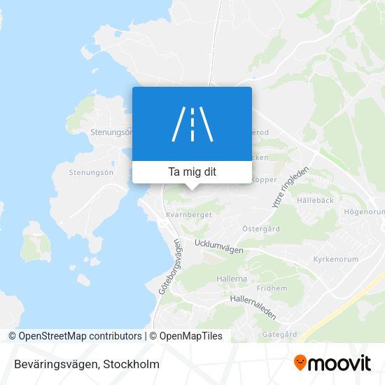 Beväringsvägen karta