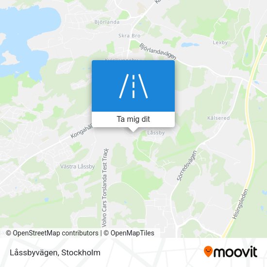 Låssbyvägen karta