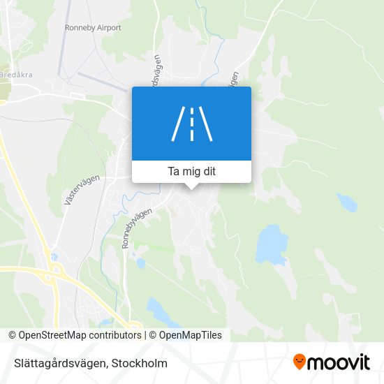 Slättagårdsvägen karta