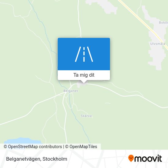Belganetvägen karta
