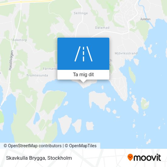 Skavkulla Brygga karta