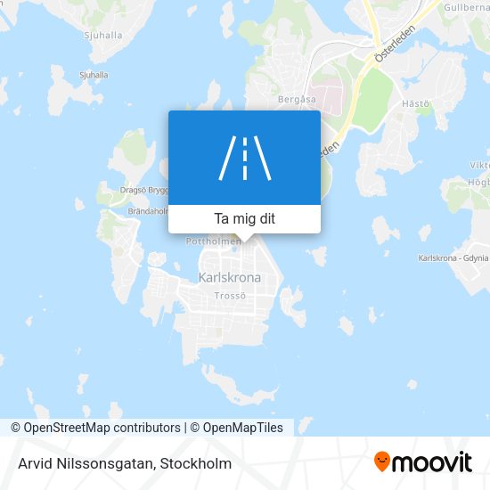 Arvid Nilssonsgatan karta