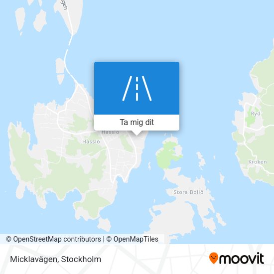 Micklavägen karta