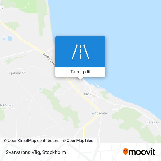 Svarvarens Väg karta