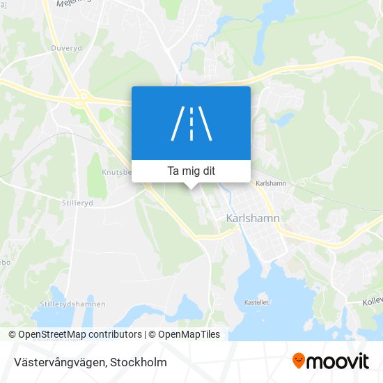 Västervångvägen karta