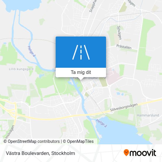 Västra Boulevarden karta