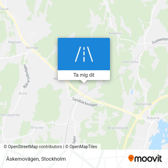 Äskemovägen karta