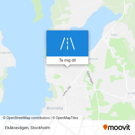 Ekåkravägen karta