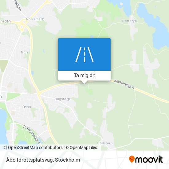 Åbo Idrottsplatsväg karta