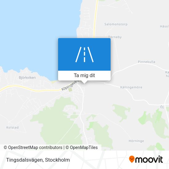 Tingsdalsvägen karta