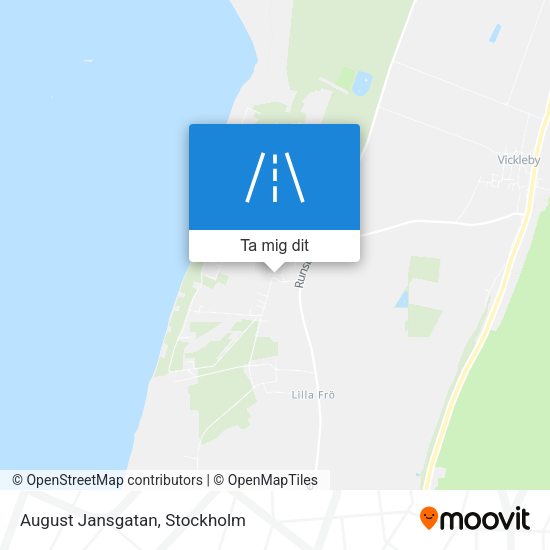 August Jansgatan karta