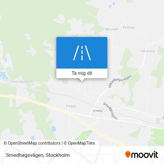 Smedhagsvägen karta