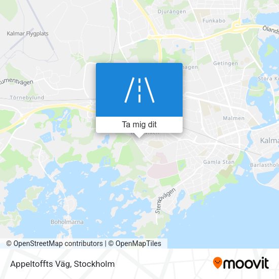 Appeltoffts Väg karta