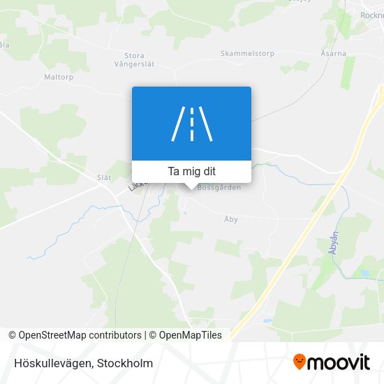 Höskullevägen karta
