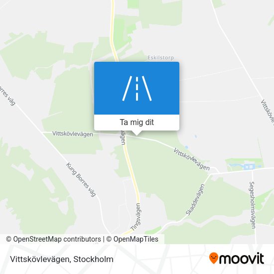 Vittskövlevägen karta
