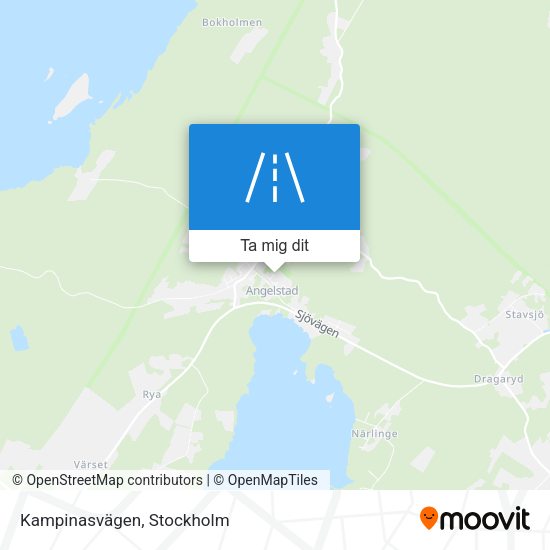 Kampinasvägen karta