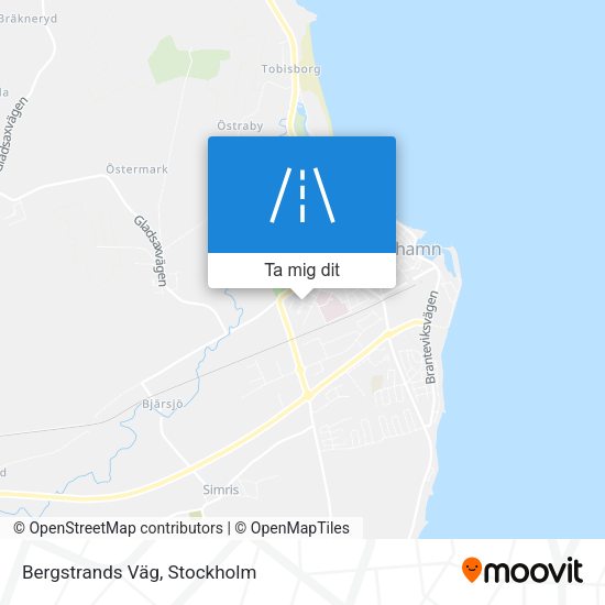 Bergstrands Väg karta