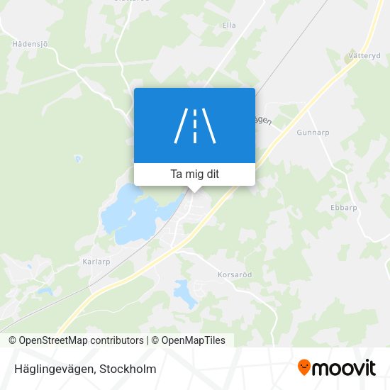 Häglingevägen karta
