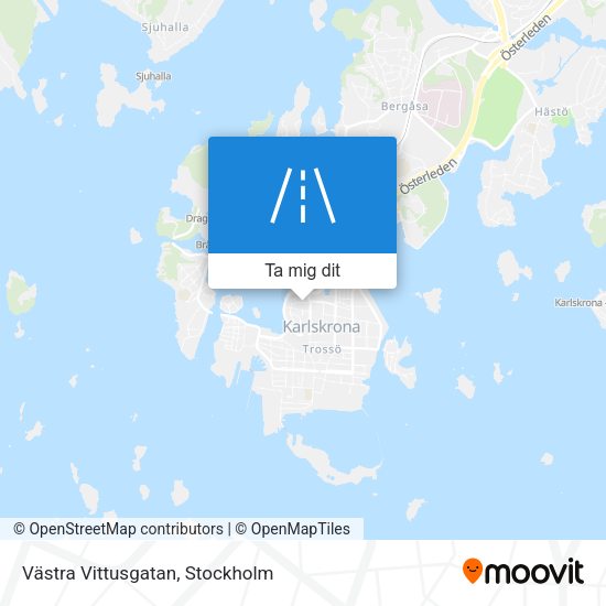 Västra Vittusgatan karta