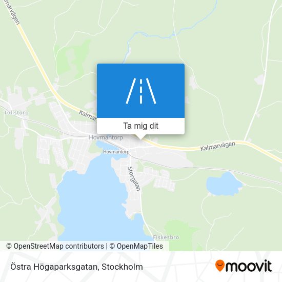 Östra Högaparksgatan karta