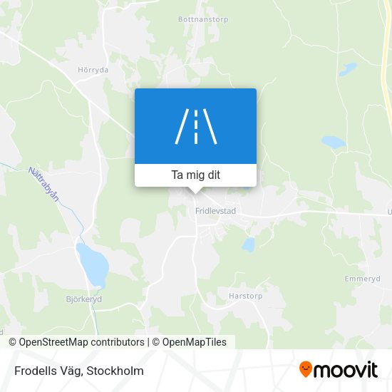 Frodells Väg karta