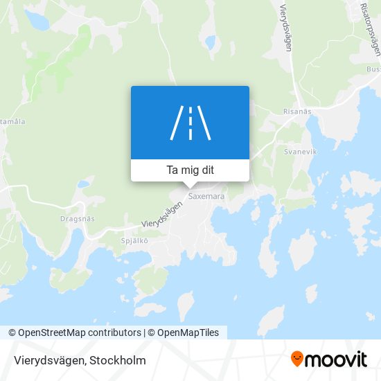 Vierydsvägen karta