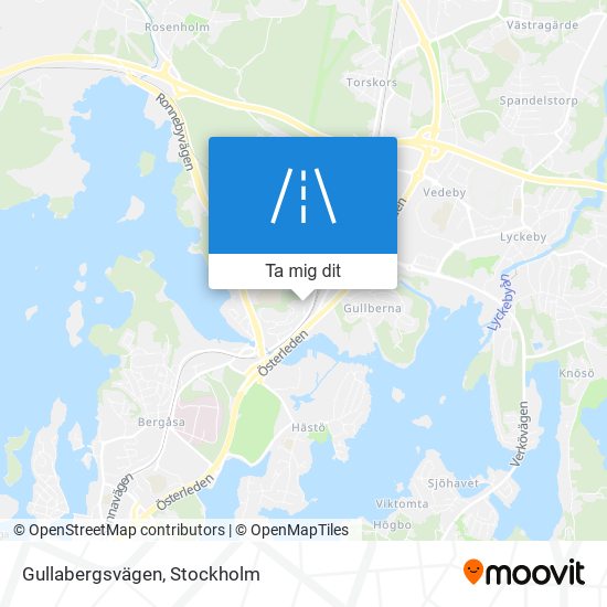 Gullabergsvägen karta