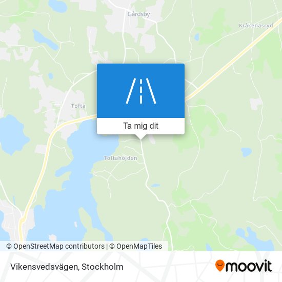 Vikensvedsvägen karta