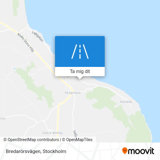 Bredarörsvägen karta
