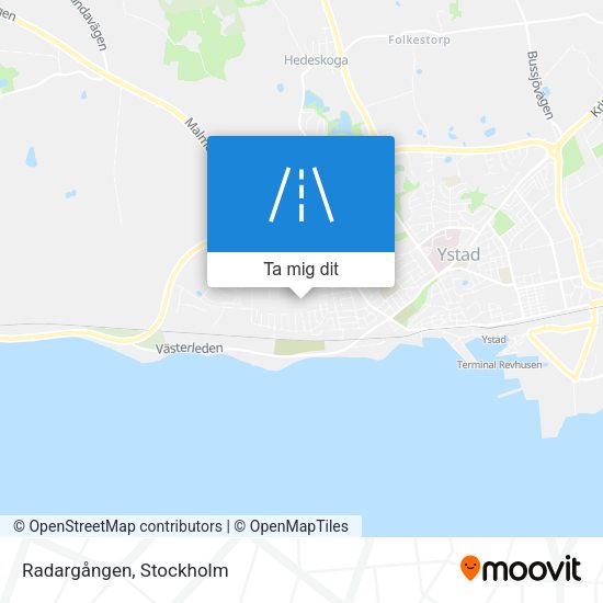 Radargången karta