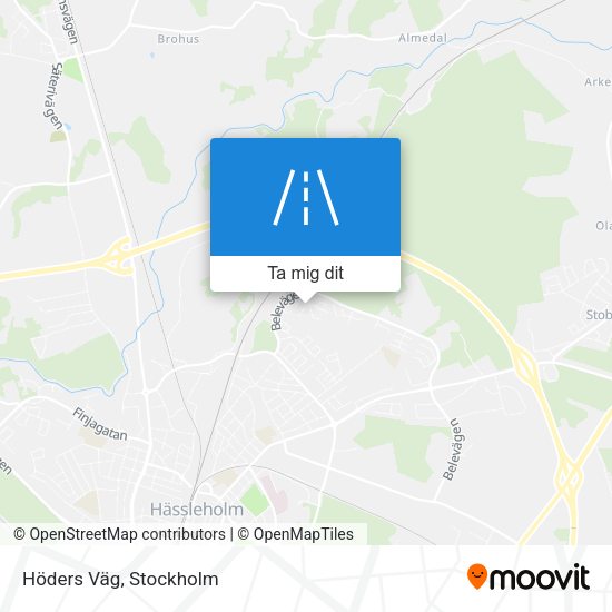 Höders Väg karta
