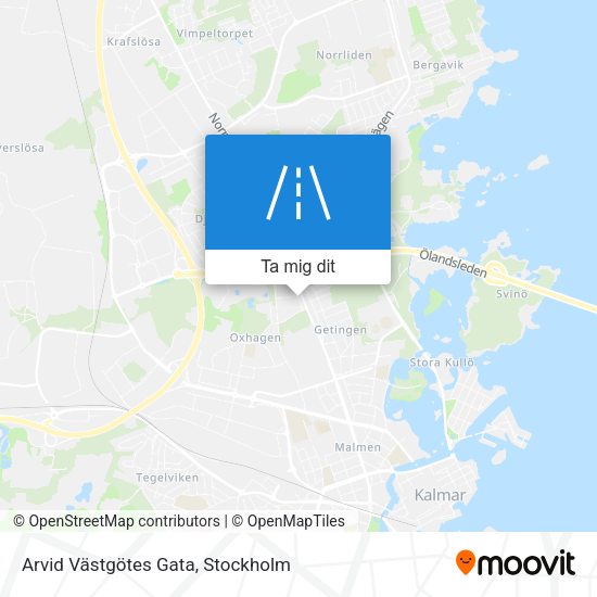 Arvid Västgötes Gata karta