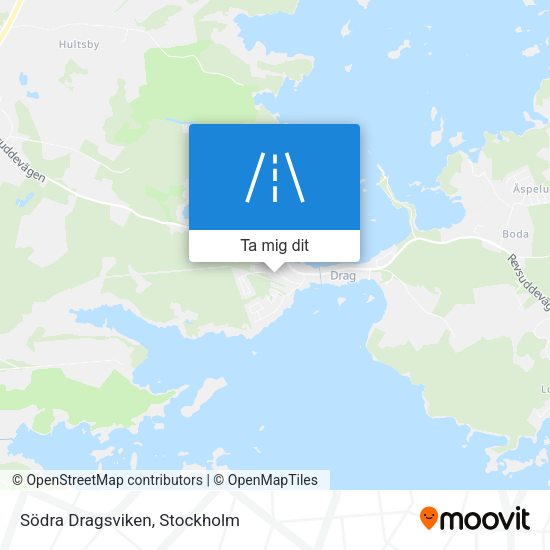 Södra Dragsviken karta