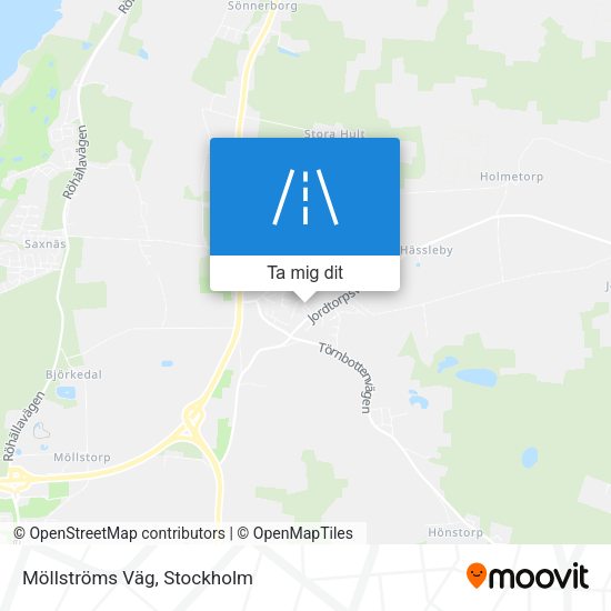 Möllströms Väg karta