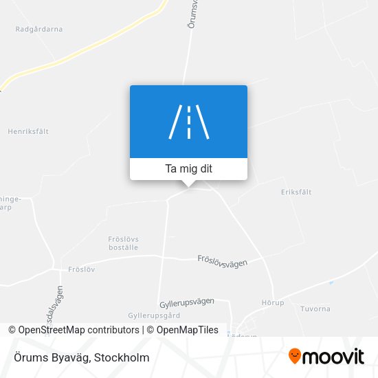 Örums Byaväg karta