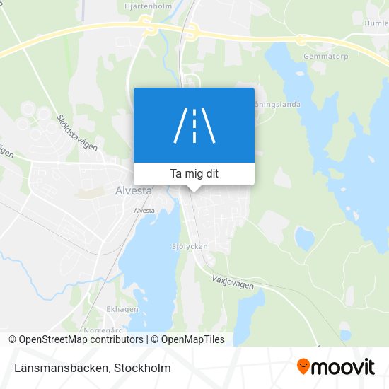 Länsmansbacken karta