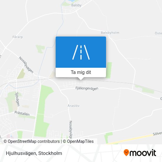 Hjulhusvägen karta