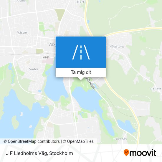 J F Liedholms Väg karta