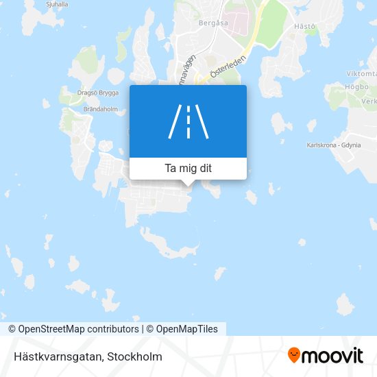 Hästkvarnsgatan karta
