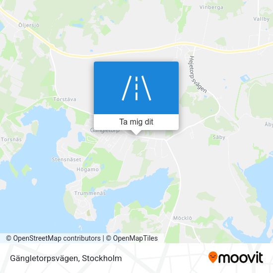Gängletorpsvägen karta