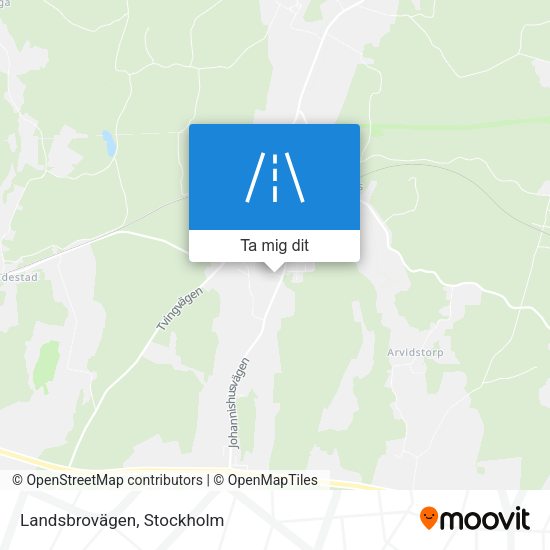 Landsbrovägen karta