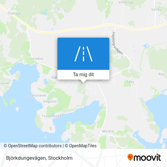 Björkdungevägen karta